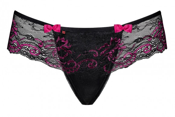 Трусики-стринги Amarone с широким кружевным двухцветным поясом
