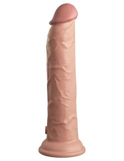 Телесный вибратор-реалистик на присоске 9’’ Vibrating Silicone Dual Density Cock - 24,8 см. Телесный вибратор-реалистик на присоске 9’’ Vibrating Silicone Dual Density Cock - 24,8 см.