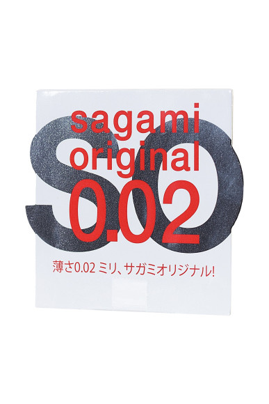 Ультратонкий презерватив Sagami Original 0.02 - 1 шт. Ультратонкий презерватив Sagami Original 0.02 - 1 шт.