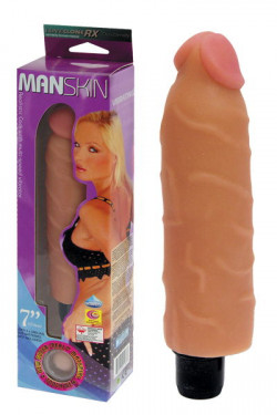 Реалистичный вибратор ManSkin - 17,8 см.
