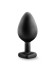 Черная анальная втулка с прозрачным кристаллом Bling Plug Medium - 8,2 см. Черная анальная втулка с прозрачным кристаллом Bling Plug Medium - 8,2 см.