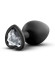Черная анальная втулка с прозрачным кристаллом Bling Plug Medium - 8,2 см. Черная анальная втулка с прозрачным кристаллом Bling Plug Medium - 8,2 см.