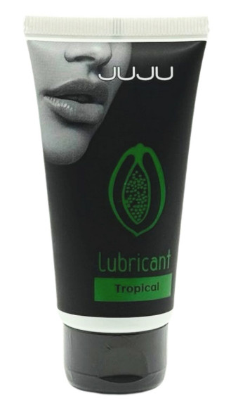Съедобный лубрикант JUJU Tropical с ароматом тропических фруктов - 50 мл. Съедобный лубрикант JUJU Tropical с ароматом тропических фруктов - 50 мл.