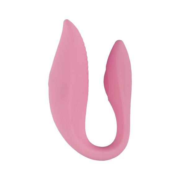 Розовый U-образный вибростимулятор для пар с управлением через приложение Розовый U-образный вибростимулятор для пар с управлением через приложение