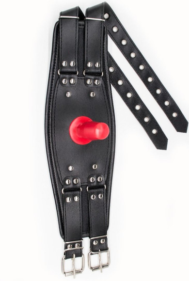 Черный пояс на бедро Люкс с телесной насадкой Черный пояс на бедро Люкс с телесной насадкой