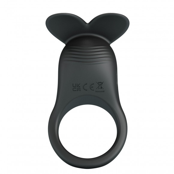 Черное перезаряжаемое виброкольцо Carlton