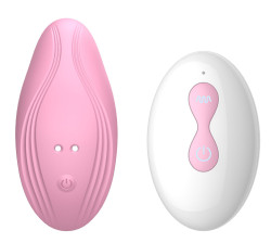 Розовый вибратор в трусики с пультом ДУ