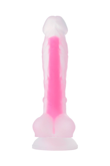 Прозрачно-розовый фаллоимитатор, светящийся в темноте, Tony Glow - 20 см. Прозрачно-розовый фаллоимитатор, светящийся в темноте, Tony Glow - 20 см.