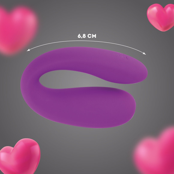 Фиолетовый U-образный вибратор для пар Фиолетовый U-образный вибратор для пар