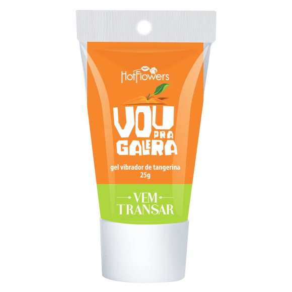 Жидкий вибратор для двоих Vou pra Galera с ароматом мандарина - 25 гр. Жидкий вибратор для двоих Vou pra Galera с ароматом мандарина - 25 гр.
