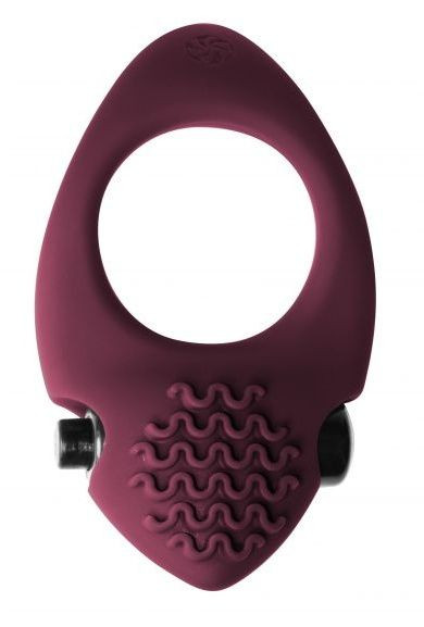Бордовое эрекционное виброкольцо Pure Passion Midnight Бордовое эрекционное виброкольцо Pure Passion Midnight