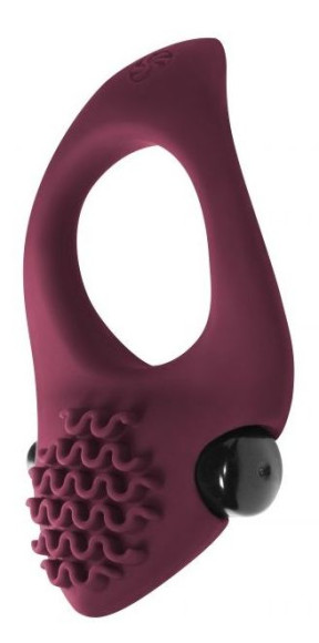 Бордовое эрекционное виброкольцо Pure Passion Midnight Бордовое эрекционное виброкольцо Pure Passion Midnight