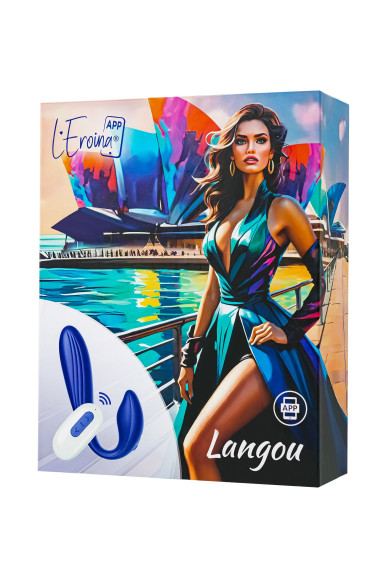 Синий вибратор для пар Langou с управлением через приложение Синий вибратор для пар Langou с управлением через приложение