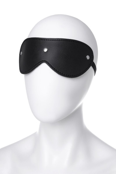 Черная кожаная маска Anonymo с мягким подкладом Черная кожаная маска Anonymo с мягким подкладом