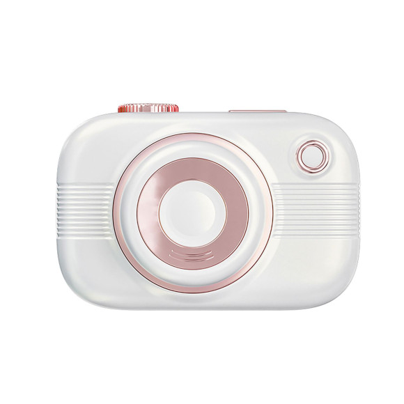 Белый стимулятор в форме фотоаппарата Alberta с вибрацией и вакуумом Белый стимулятор в форме фотоаппарата Alberta с вибрацией и вакуумом