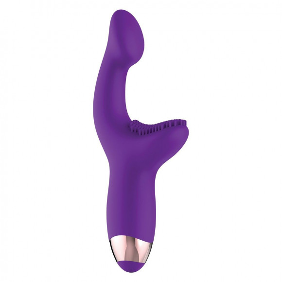 Фиолетовый массажёр для G-точки G-Spot Pleaser - 19 см. Фиолетовый массажёр для G-точки G-Spot Pleaser - 19 см.