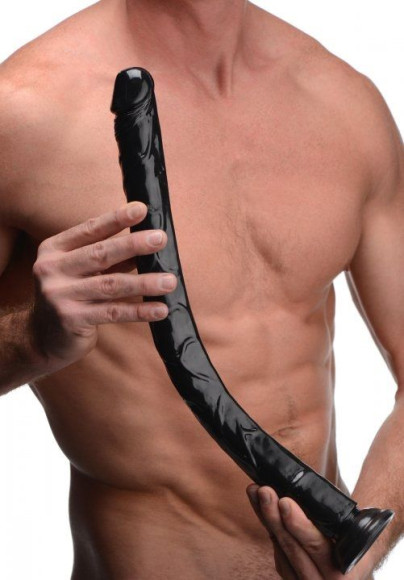 Черный анальный фаллоимитатор Hosed Realistic Anal Dildo - 50,8 см. Черный анальный фаллоимитатор Hosed Realistic Anal Dildo - 50,8 см.