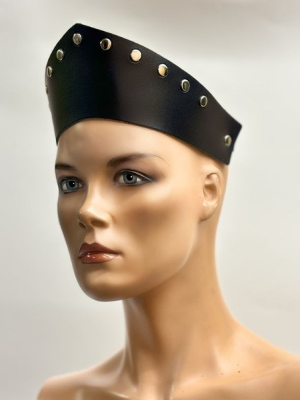 Черный кокошник-ободок «Стелла» Черный кокошник-ободок «Стелла»