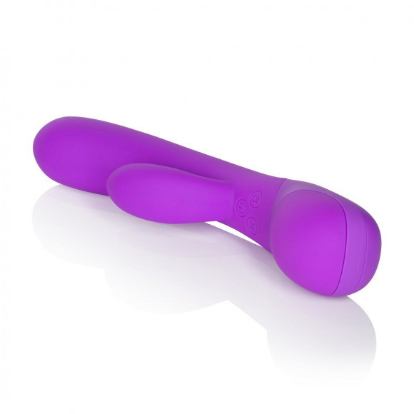 Фиолетовый вибромассажер Impress “g” со стимуляцией клитора - 18 см. Фиолетовый вибромассажер Impress “g” со стимуляцией клитора - 18 см.