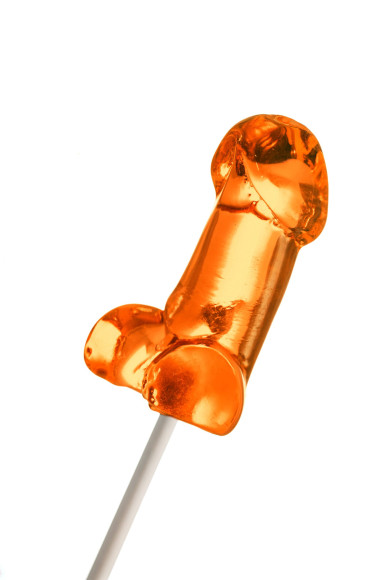 Набор из 2 мини-леденцов в форме члена со вкусом амаретто