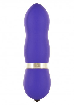 Фиолетовый вибромассажер FUNKY VIBELICIOUS - 11 см.
