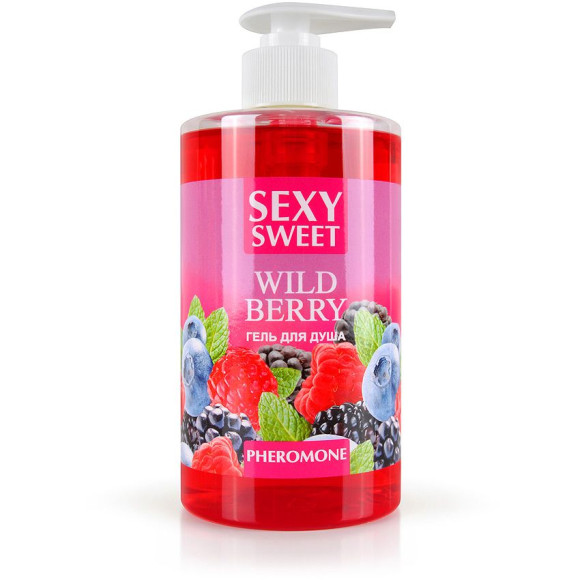 Гель для душа Sexy Sweet Wild Berry с ароматом лесных ягод и феромонами - 430 мл. Гель для душа Sexy Sweet Wild Berry с ароматом лесных ягод и феромонами - 430 мл.