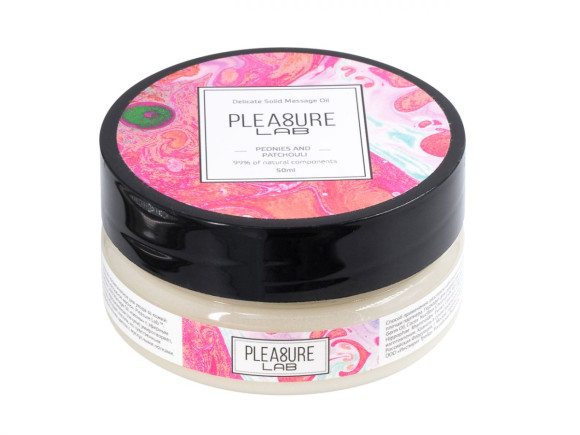 Твердое массажное масло Pleasure Lab Delicate с ароматом пиона и пачули - 50 мл. Твердое массажное масло Pleasure Lab Delicate с ароматом пиона и пачули - 50 мл.