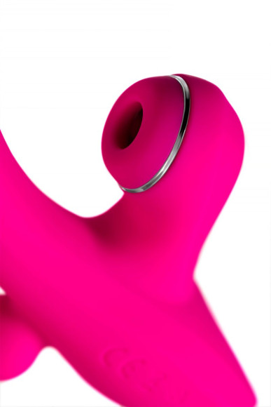 Ярко-розовый вибростимулятор 3-в-1 Tripling - 21 см. Ярко-розовый вибростимулятор 3-в-1 Tripling - 21 см.