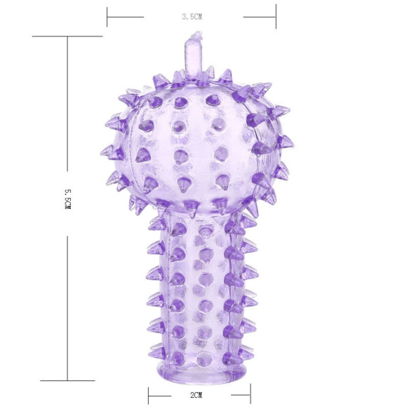 Силиконовая рельефная насадка на палец или вибратор Силиконовая рельефная насадка на палец или вибратор