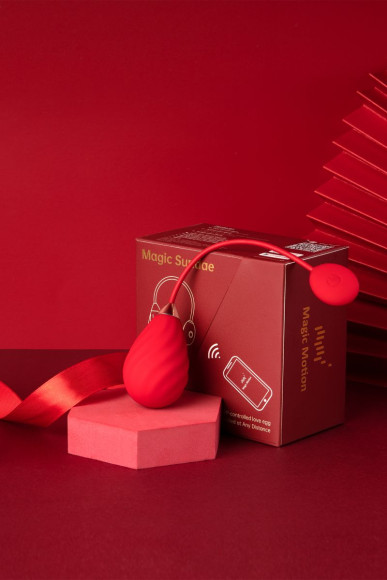 Красное виброяйцо Magic Motion Sundae Красное виброяйцо Magic Motion Sundae