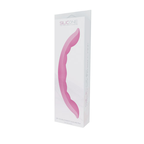 Розовый двусторонний фаллоимитатор DIP-DOUBLE INSIDE PLEASURE SILICONE - 30 см.