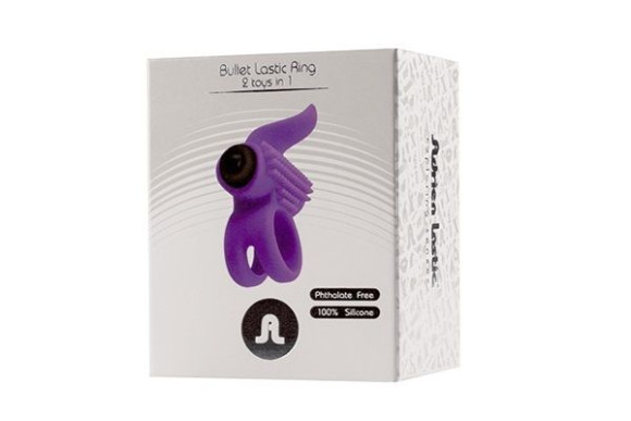 Эрекционное кольцо с подхватом мошонки и стимуляцией клитора Bullet Lastic Ring Эрекционное кольцо с подхватом мошонки и стимуляцией клитора Bullet Lastic Ring