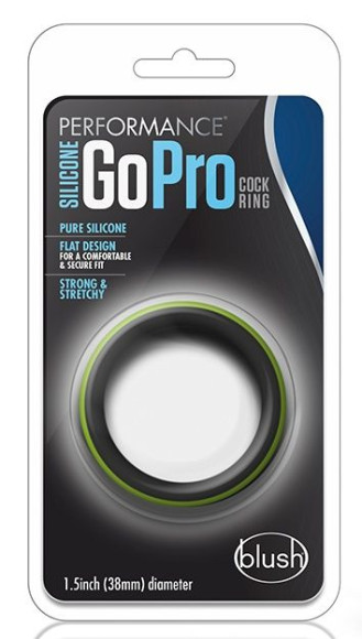 Черно-зеленое эрекционное кольцо Silicone Go Pro Cock Ring Черно-зеленое эрекционное кольцо Silicone Go Pro Cock Ring