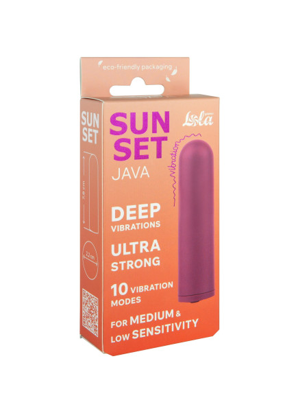 Сливовая вибропуля Java - 7,8 см.
