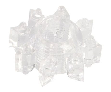 Прозрачное гелевое эрекционное кольцо-звезда Прозрачное гелевое эрекционное кольцо-звезда