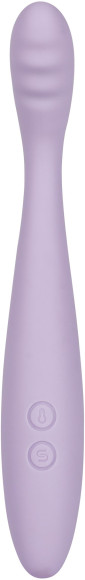 Сиреневый вибростимулятор Cici 2 с функцией нагрева - 17,8 см. Сиреневый вибростимулятор Cici 2 с функцией нагрева - 17,8 см.