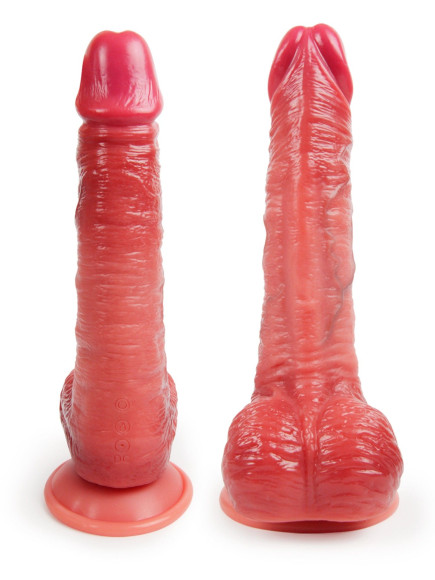 Телесный вибратор-реалистик с имитацией семяизвержения - 26 см. Телесный вибратор-реалистик с имитацией семяизвержения - 26 см.