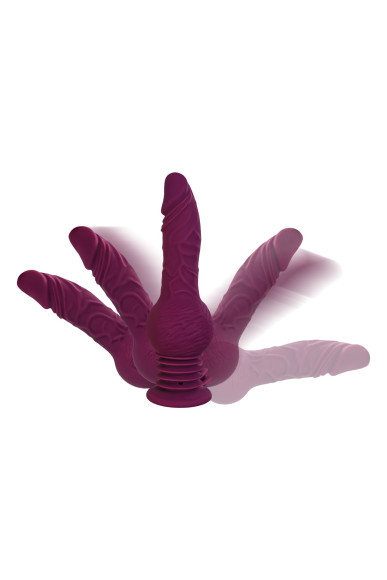 Фиолетовая мини-машина для секса Striker с пультом ДУ - 23,5 см. Фиолетовая мини-машина для секса Striker с пультом ДУ - 23,5 см.