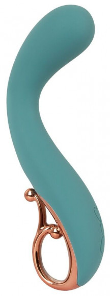 Бирюзовый вибратор для точки G The Magician G-Spot Vibrator - 19 см.