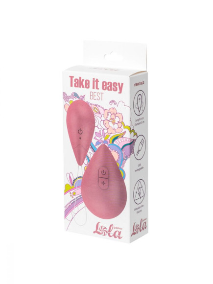 Розовое виброяйцо Best с пультом ДУ Розовое виброяйцо Best с пультом ДУ