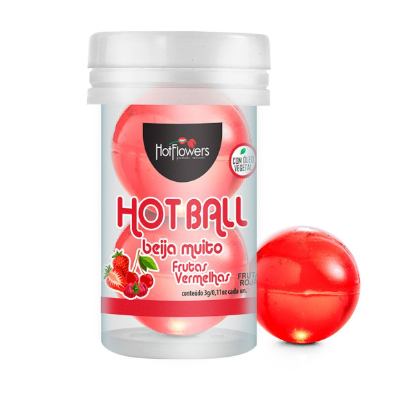 Лубрикант на масляной основе Hot Ball Beija Muito с ароматом ягод (2 шарика по 3 гр.) Лубрикант на масляной основе Hot Ball Beija Muito с ароматом ягод (2 шарика по 3 гр.)