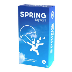 Ультратонкие презервативы SPRING SKY LIGHT - 12 шт. Ультратонкие презервативы SPRING SKY LIGHT - 12 шт.