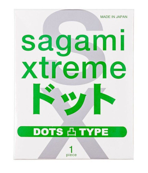Презерватив Sagami Xtreme Type-E с точками - 1 шт. Презерватив Sagami Xtreme Type-E с точками - 1 шт.