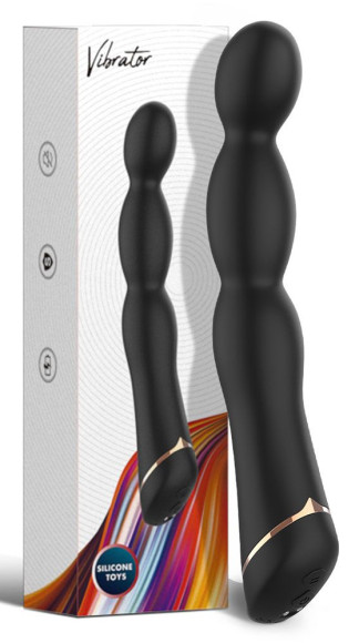 Черный вибратор для G-точки Laband - 21 см. Черный вибратор для G-точки Laband - 21 см.