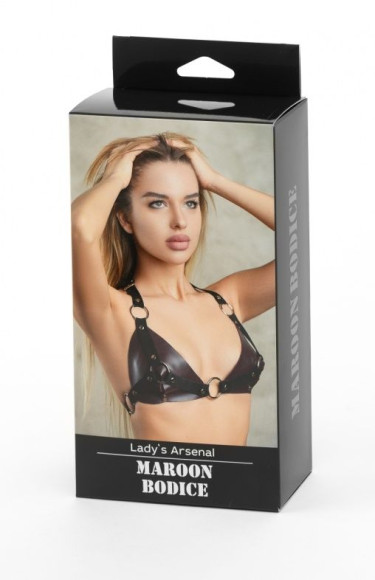 Бордовый лиф с колечками Maroon Bodice Бордовый лиф с колечками Maroon Bodice