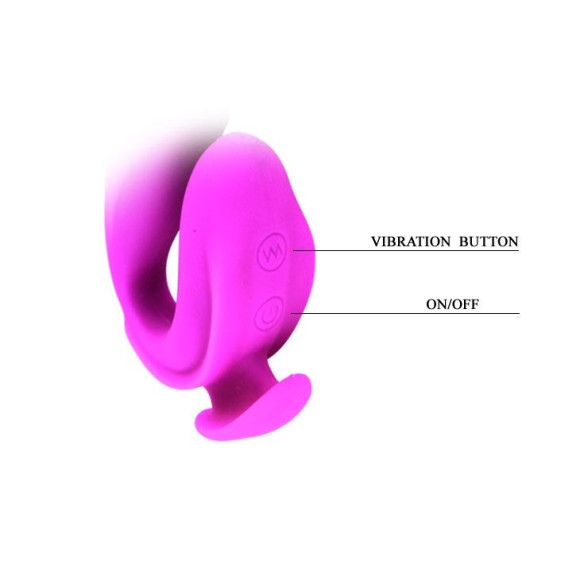 Перезаряжаемый вибромассажер с клиторальной стимуляцией - 21 см. Перезаряжаемый вибромассажер с клиторальной стимуляцией - 21 см.