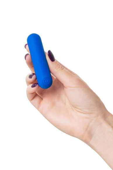 Синяя силиконовая перезаряжаемая вибропуля Nep - 8 см. Синяя силиконовая перезаряжаемая вибропуля Nep - 8 см.