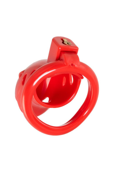 Красный мужской пояс верности из пластика Красный мужской пояс верности из пластика