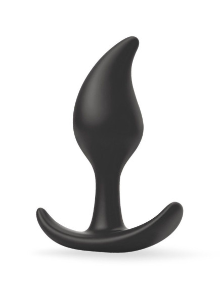 Черный анальный стимулятор - 9,2 см. Черный анальный стимулятор - 9,2 см.