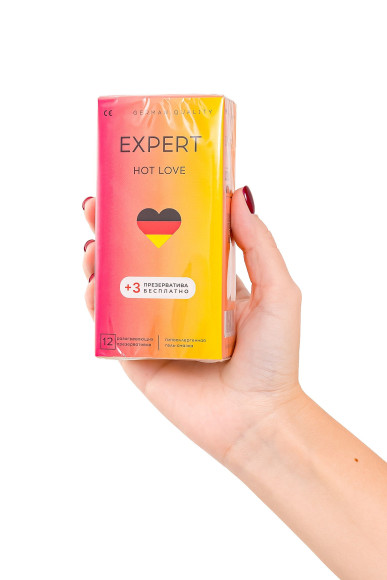 Презервативы EXPERT Hot Love с разогревающим эффектом - 12 шт.(+3 в подарок) Презервативы EXPERT Hot Love с разогревающим эффектом - 12 шт.(+3 в подарок)